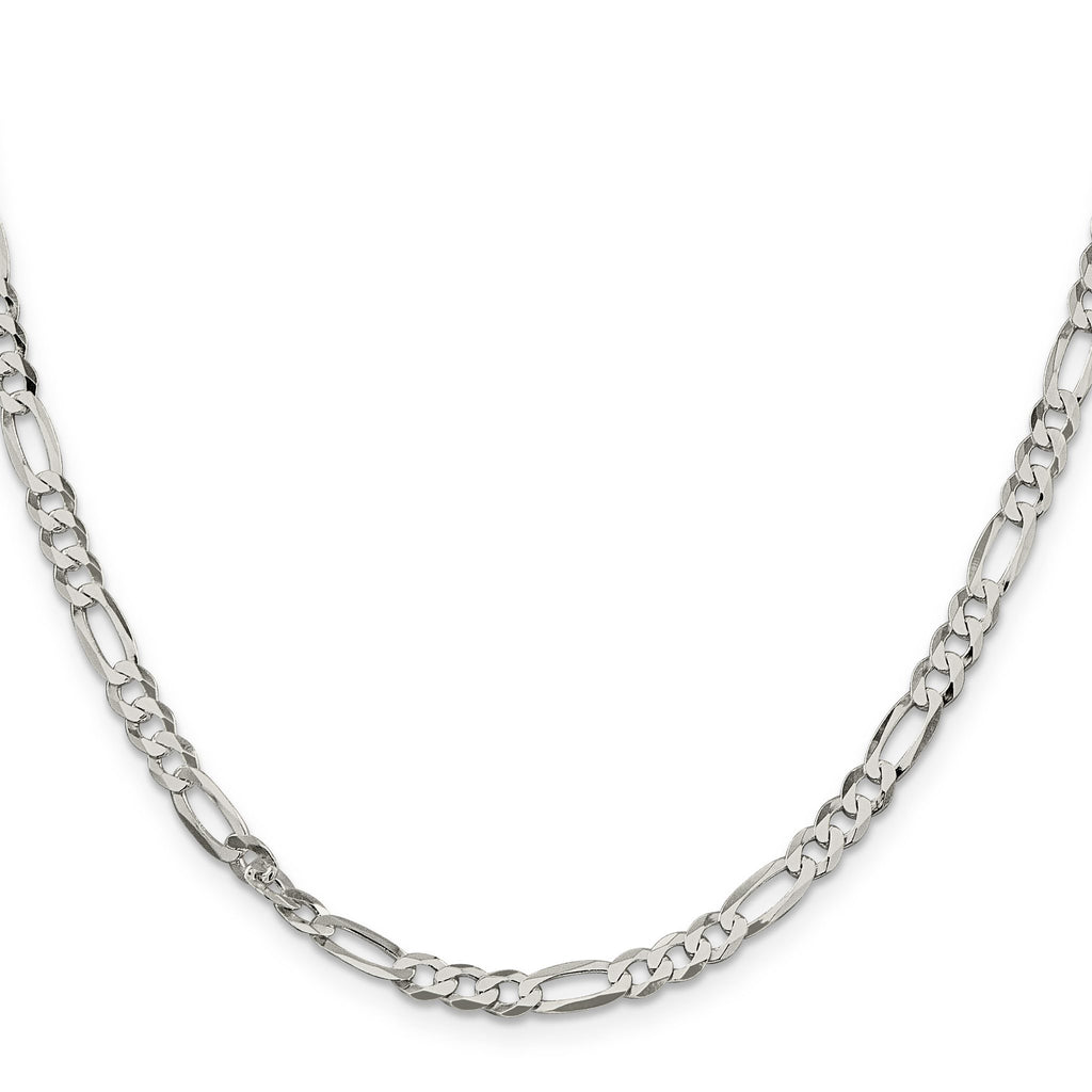 Figaro Chain in Sterling Silver, 4.5mm - Sophia Jewelers