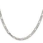 Figaro Chain in Sterling Silver, 4.5mm - Sophia Jewelers