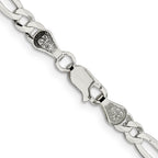 Sterling Silver Figaro Chain Necklace 4.5mm