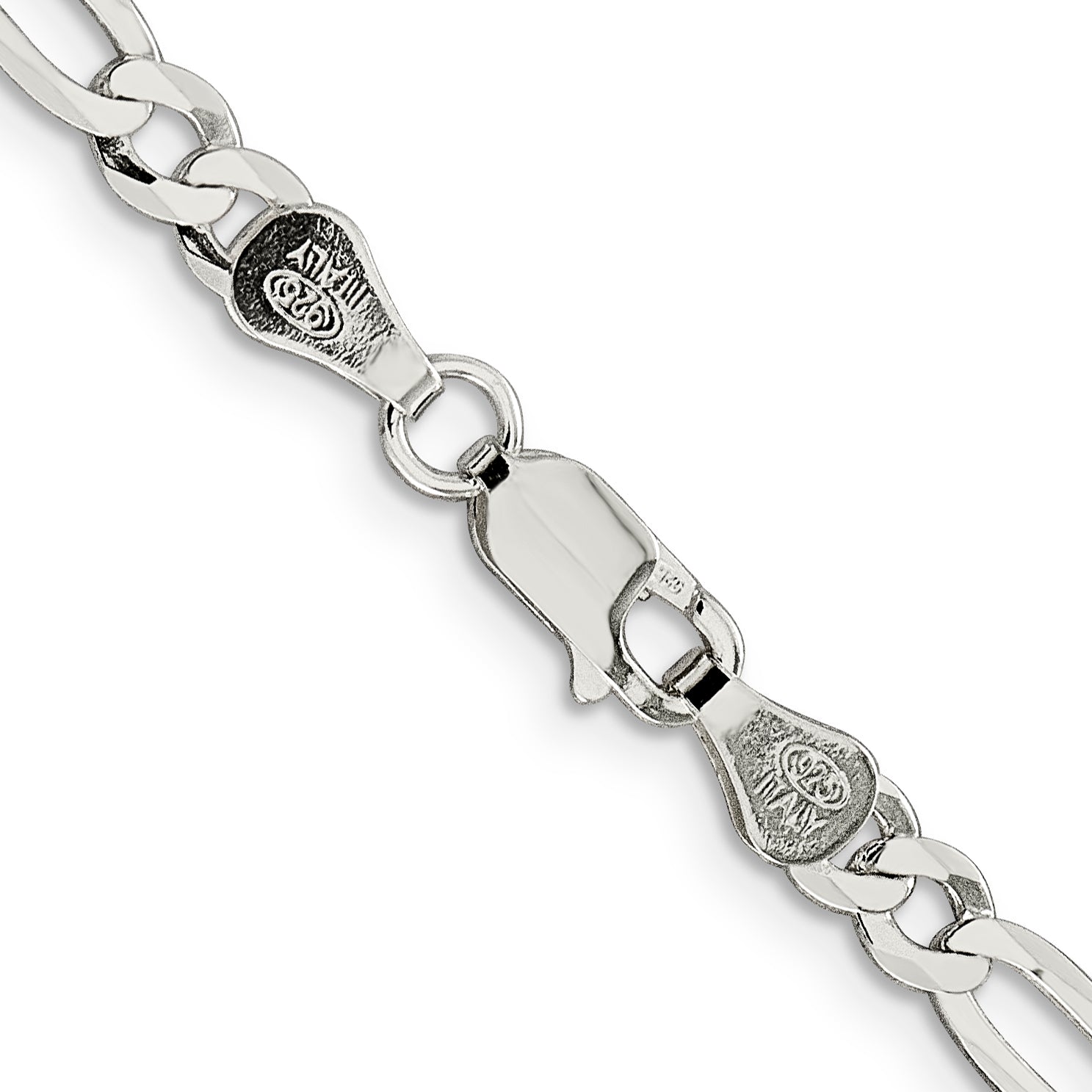 Sterling Silver Figaro Chain Necklace 4.5mm