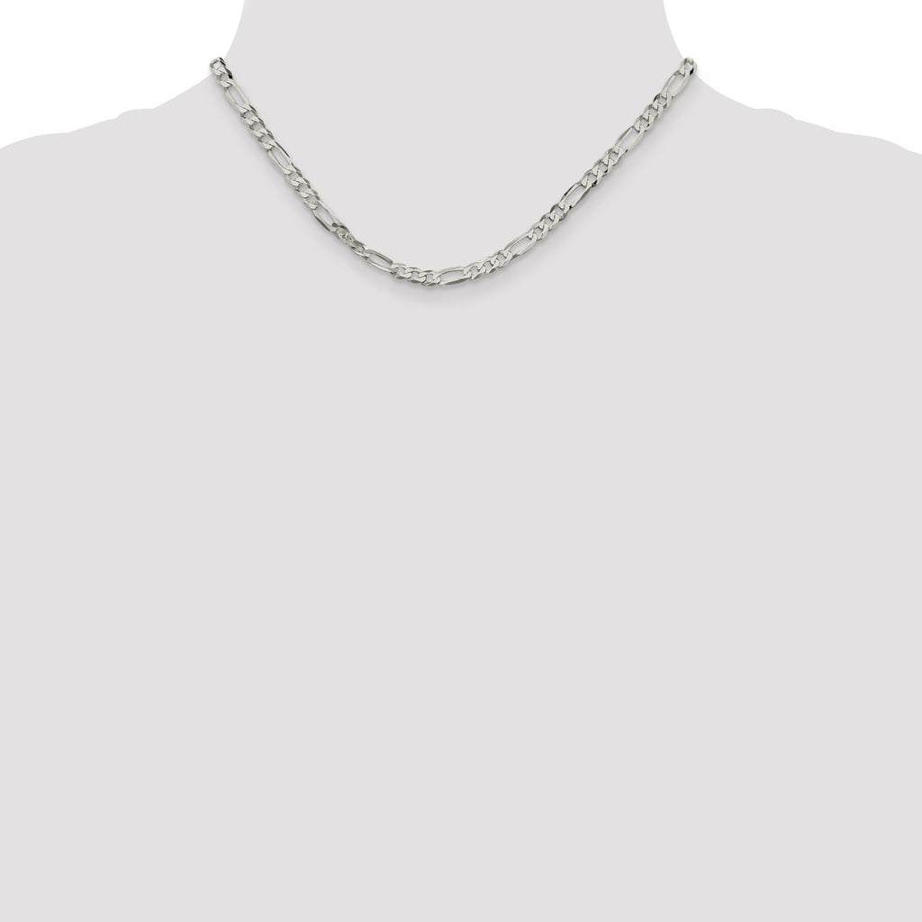 Sterling Silver Figaro Chain Necklace 4.5mm