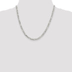 Figaro Chain in Sterling Silver, 4.5mm - Sophia Jewelers