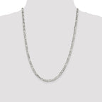 Figaro Chain in Sterling Silver, 4.5mm - Sophia Jewelers
