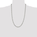Figaro Chain in Sterling Silver, 4.5mm - Sophia Jewelers