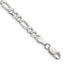 Figaro Chain in Sterling Silver, 4.5mm - Sophia Jewelers