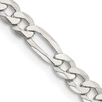 Sterling Silver Figaro Chain Necklace 4.5mm