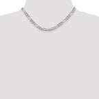 Sterling Silver Figaro Chain Necklace 5.5mm