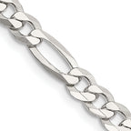 Sterling Silver Figaro Chain Necklace 5.5mm