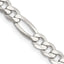 Sterling Silver Figaro Chain Necklace 5.5mm