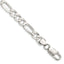 Flat Figaro Chain in Sterling Silver, 7–28 Inch - Sophia Jewelers