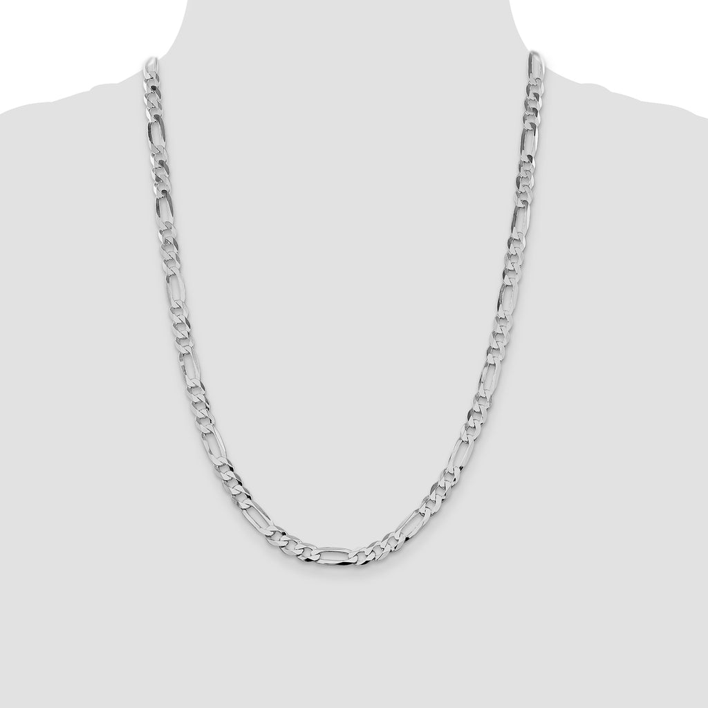 Figaro Chain in Sterling Silver, 7.5mm - Sophia Jewelers