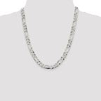 Figaro Chain in Sterling Silver, 8.5mm - Sophia Jewelers