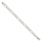 Figaro Chain in Sterling Silver, 8.5mm - Sophia Jewelers