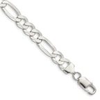 Figaro Chain in Sterling Silver, 8.5mm - Sophia Jewelers