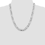 Figaro Chain in Sterling Silver, 8.5mm - Sophia Jewelers