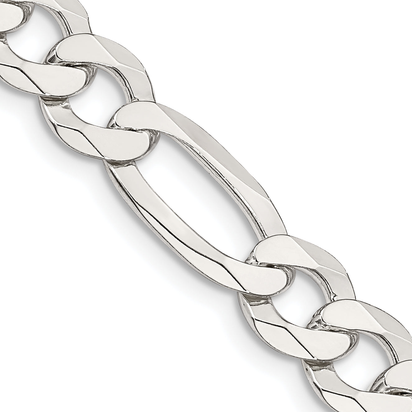 Sterling Silver Figaro Chain Necklace 8.5mm Main image