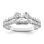 Brilliant Embers Sterling Silver Rhodium-plated 61 Stone Micro Pave CZ Ring