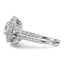 Brilliant Embers Sterling Silver Rhodium-plated 86 Stone Micro Pave CZ 2-piece Wedding Set