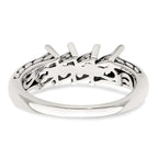 Sterling Silver Antiqued w/14k 4-stone Mother's Ring Mounting (No Stone Included)