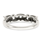 Sterling Silver Antiqued w/14k 5-stone Mother's Ring Mounting (No Stone Included)