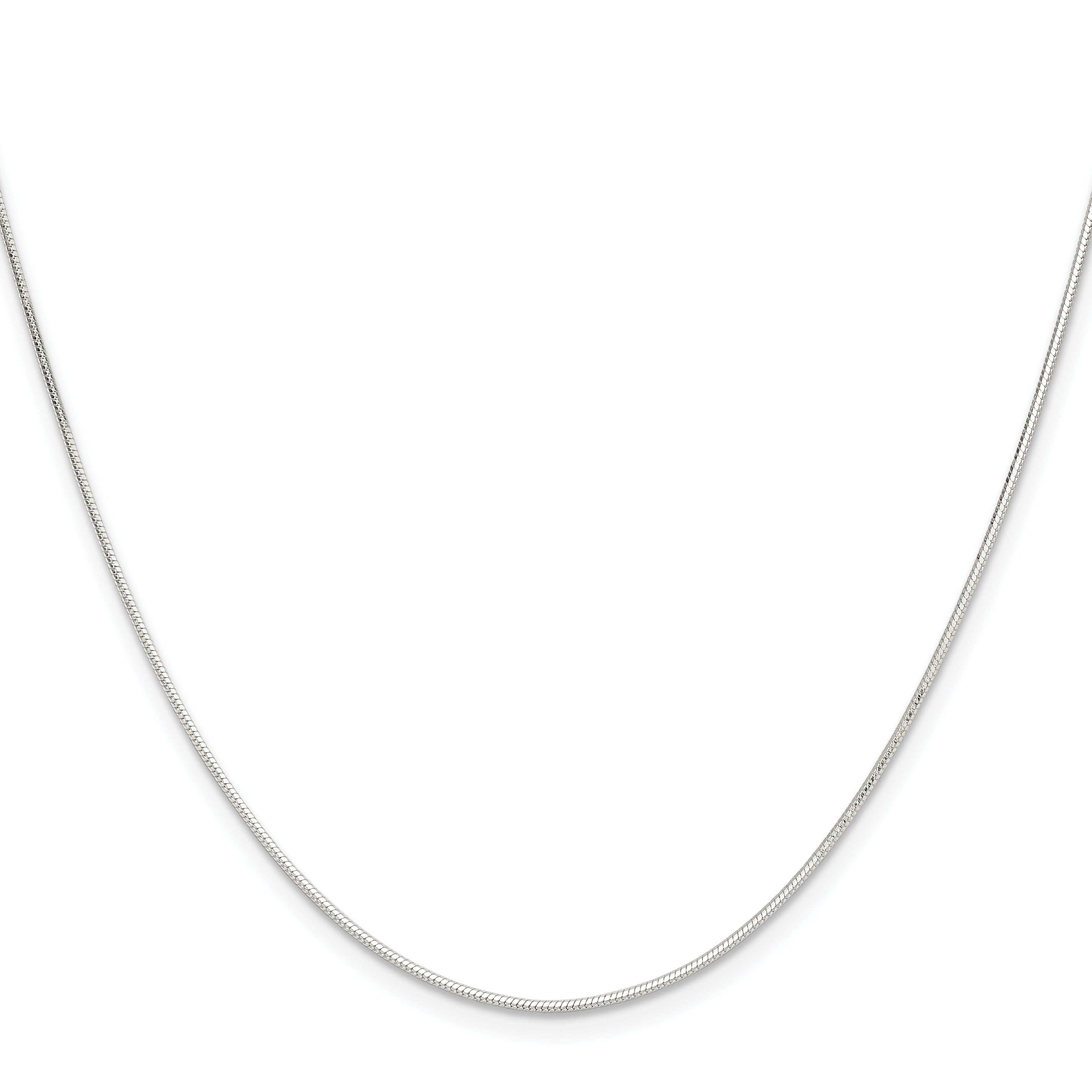 Sterling Silver Snake Chain Necklace 0.9mm