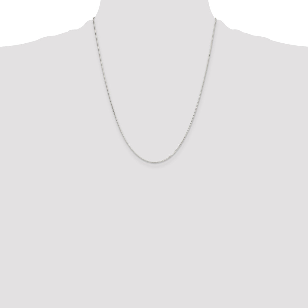 Sterling Silver Polished .90mm Octagonal Snake Chain