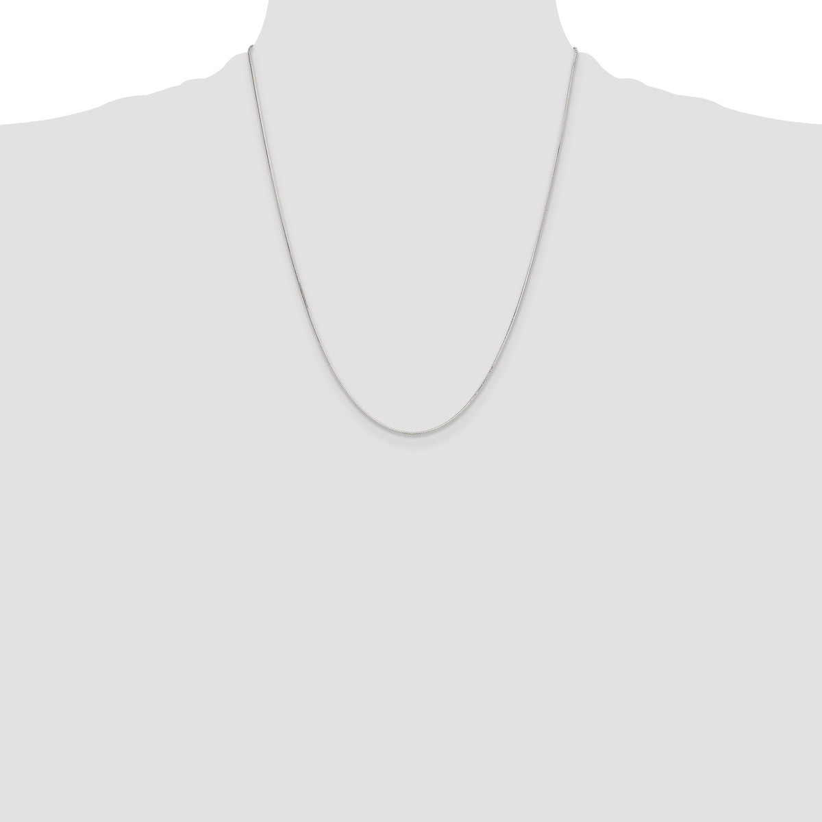 Sterling Silver Polished .90mm Octagonal Snake Chain