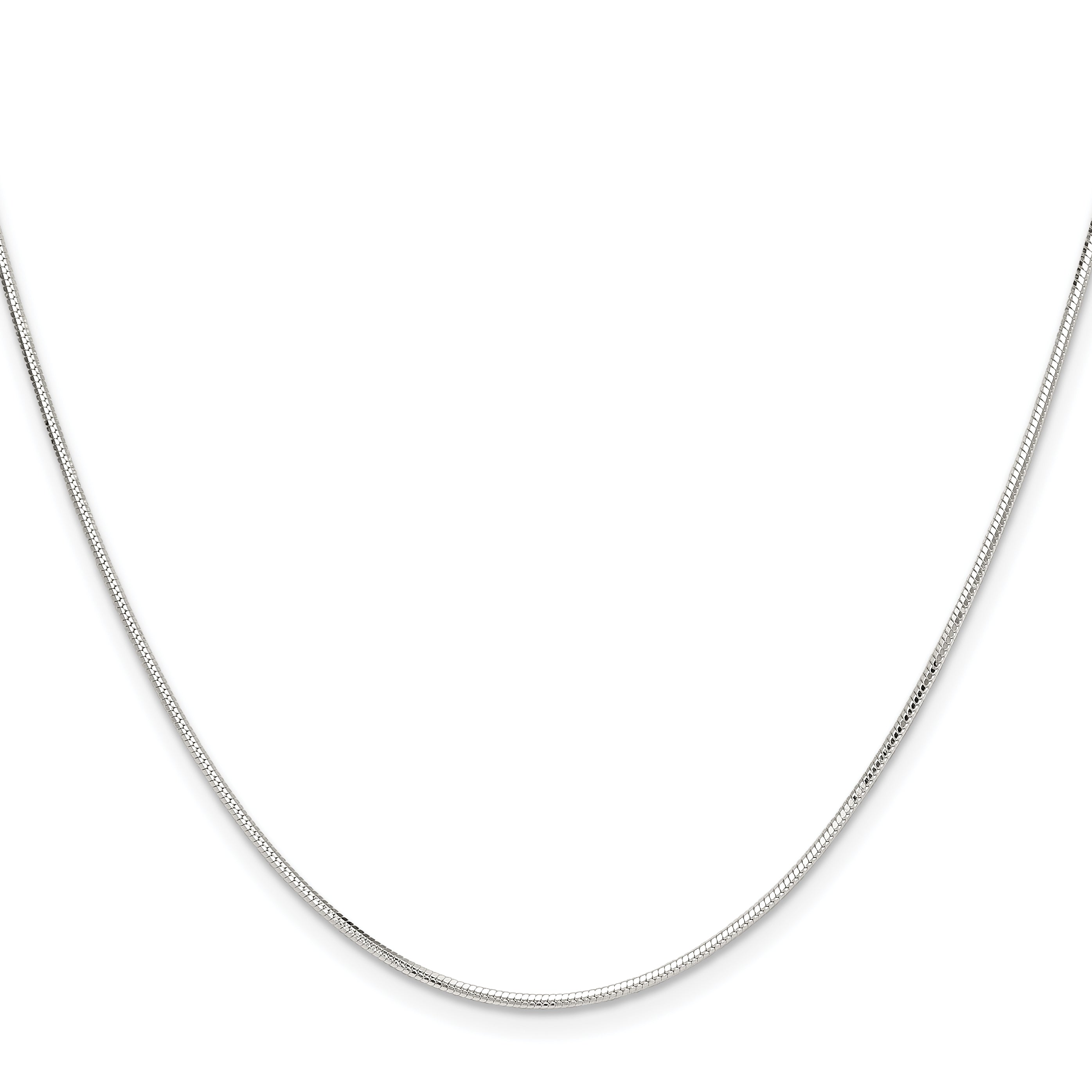 Sterling Silver Snake Chain Necklace 1mm