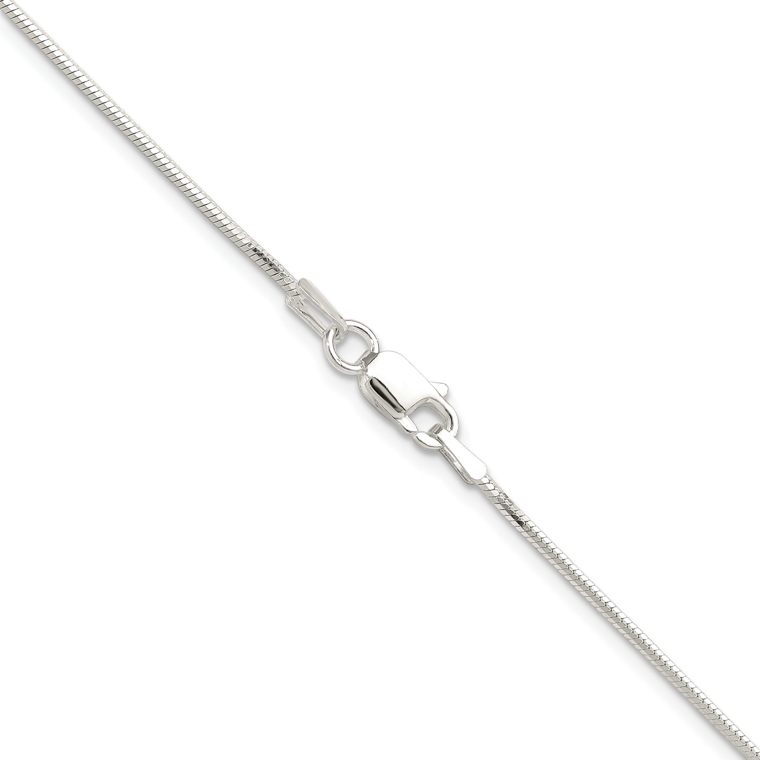 Sterling Silver Snake Chain Necklace 1mm