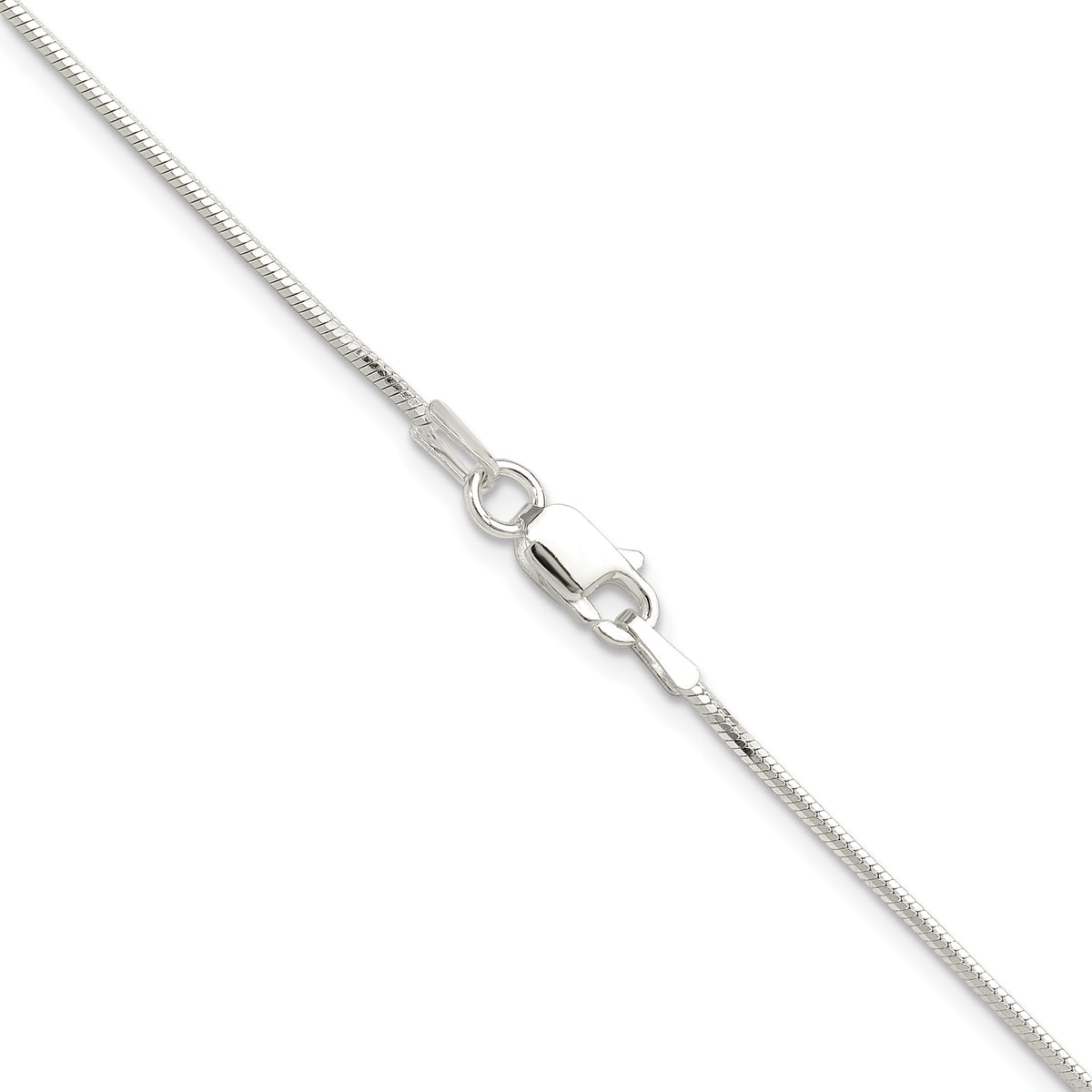 Snake Chain Necklace in Sterling Silver, 1mm 24" - Sophia Jewelers