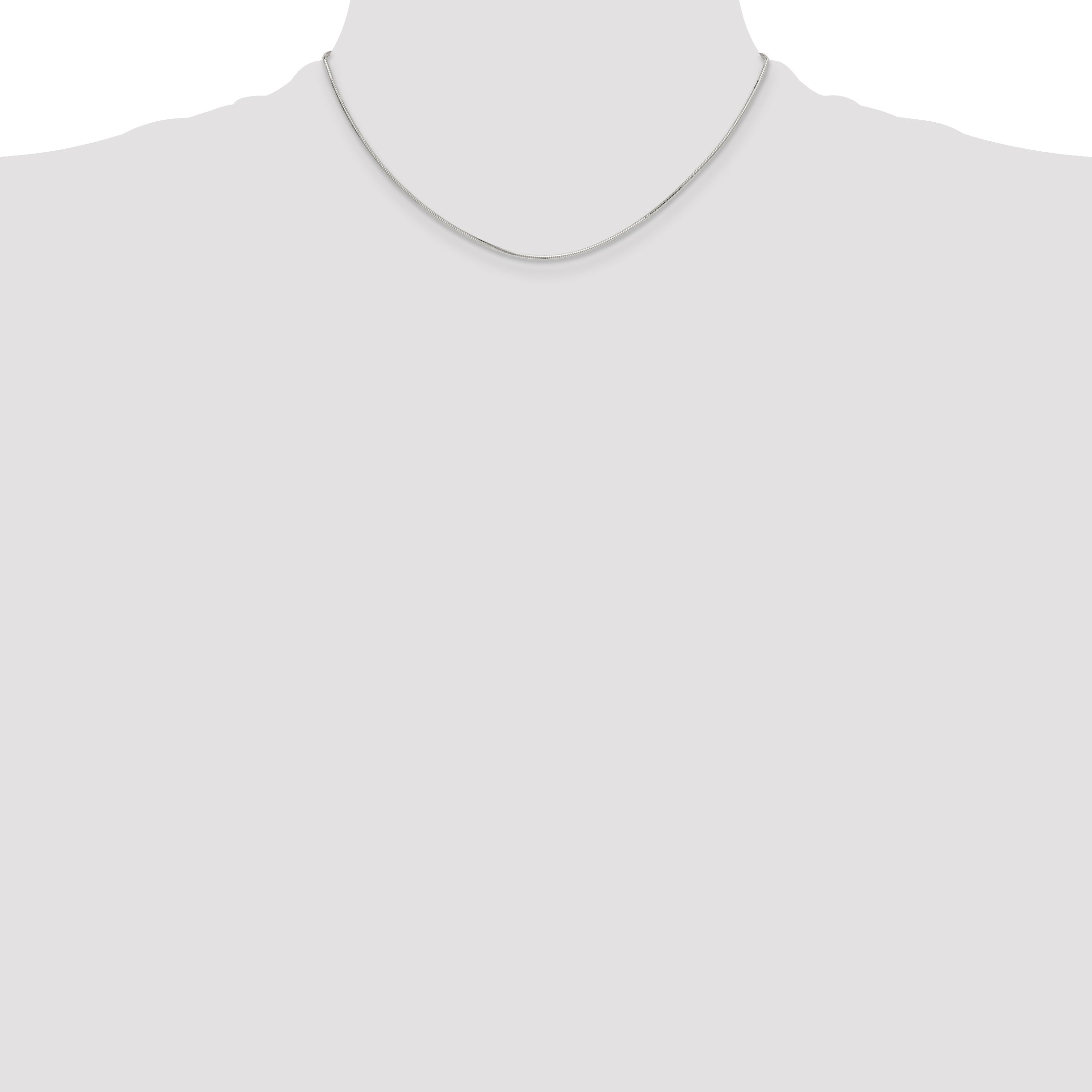 Sterling Silver Snake Chain Necklace 1mm