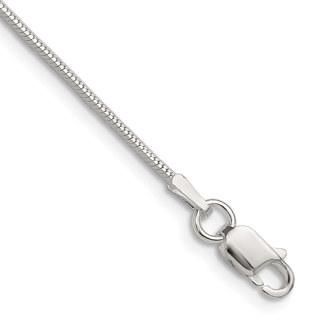 Sterling Silver Snake Chain Necklace 1mm