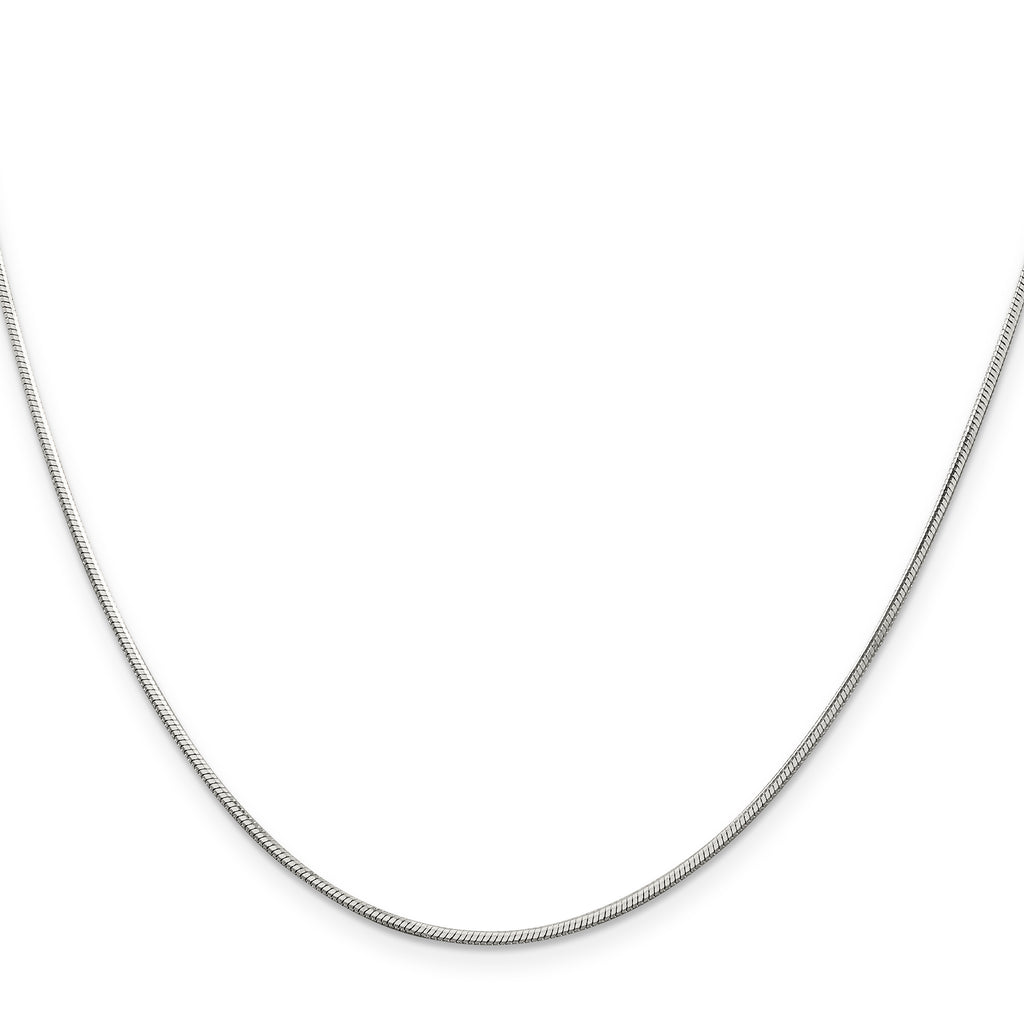 Sterling Silver Snake Chain Necklace 1.25mm