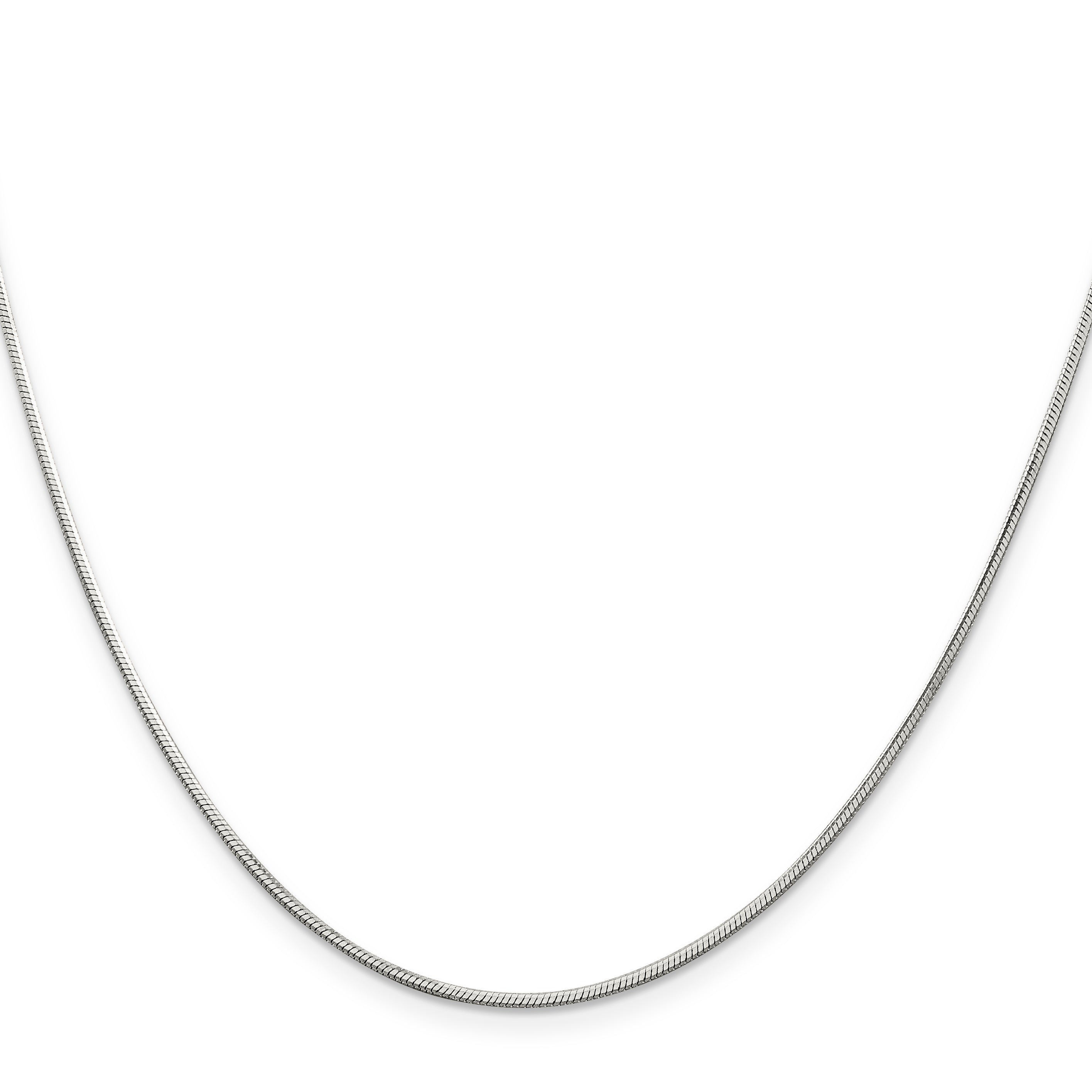 Sterling Silver Snake Chain Necklace 1.25mm
