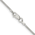 Sterling Silver Snake Chain Necklace 1.25mm