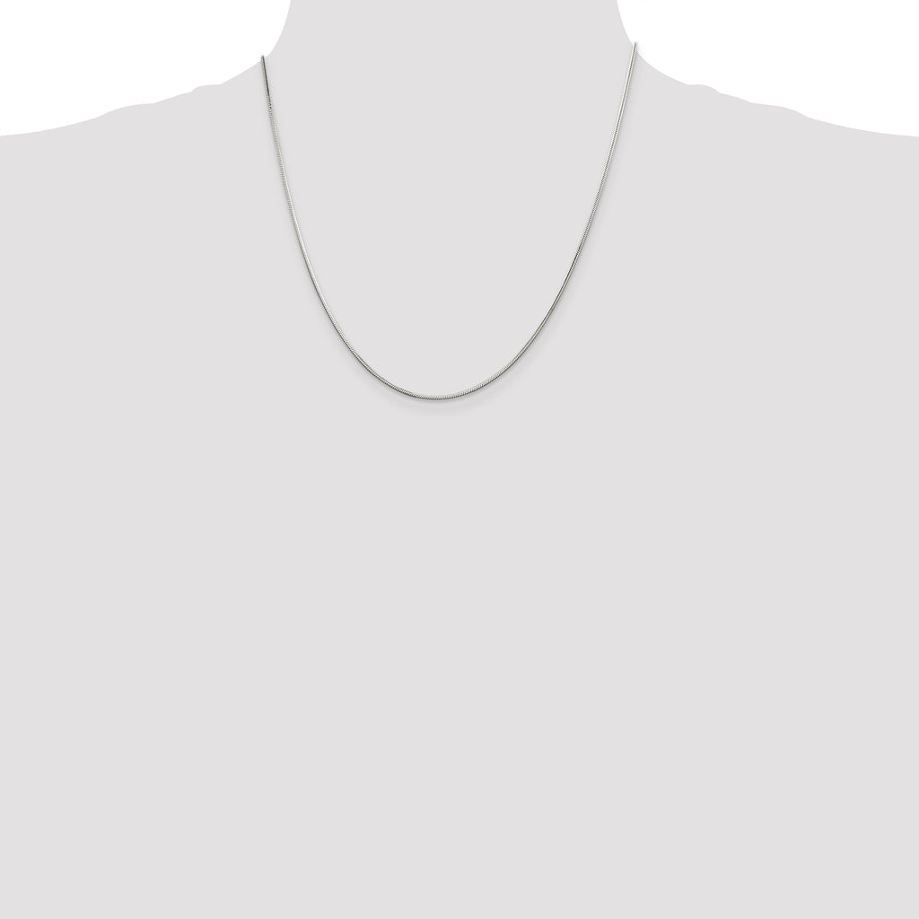 Sterling Silver Snake Chain Necklace 1.25mm