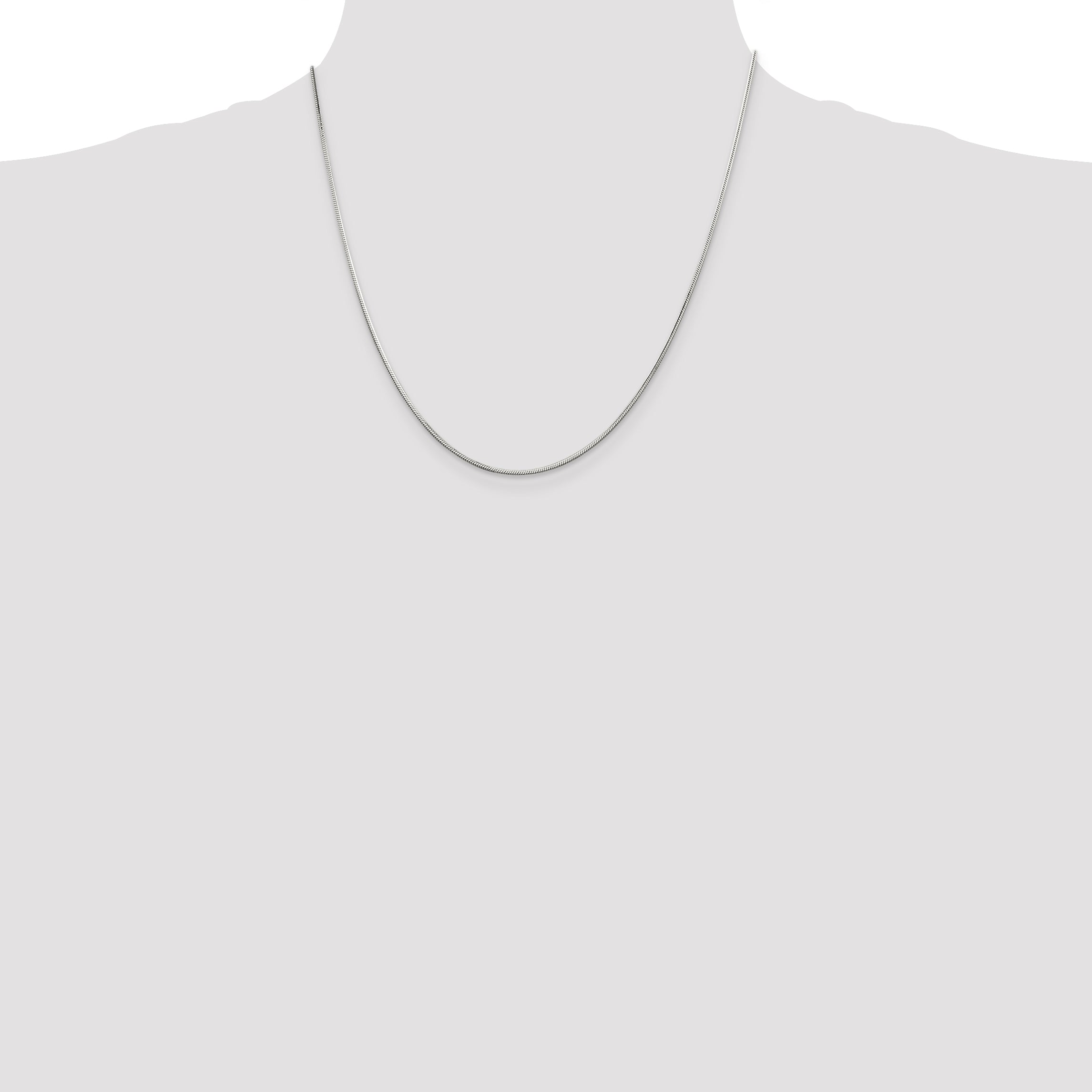 Sterling Silver Snake Chain Necklace 1.25mm