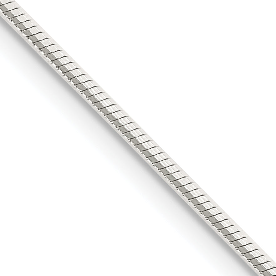 Sterling Silver Snake Chain Necklace 1.25mm