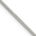Sterling Silver Snake Chain Necklace 1.35mm