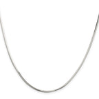 Octagonal Snake Chain in Sterling Silver, 1.65mm, 18–30 Inch - Sophia Jewelers