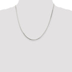 Octagonal Snake Chain in Sterling Silver, 1.65mm, 18–30 Inch - Sophia Jewelers