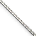Sterling Silver Snake Chain Necklace 1.65mm