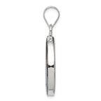 Abalone Pendant in Sterling Silver, 40mm - Sophia Jewelers