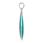 Sterling Silver Teardrop Turquoise Pendant