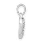 Crystal Heart Pendant in Sterling Silver, 20mm - Sophia Jewelers