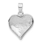 Stellux Crystal & Enameled Heart Pendant in Sterling Silver, 24mm - Sophia Jewelers