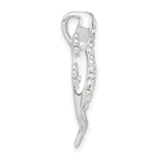 Crystal Lizard Pendant in Sterling Silver, 26mm - Sophia Jewelers