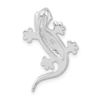 Crystal Lizard Pendant in Sterling Silver, 26mm - Sophia Jewelers