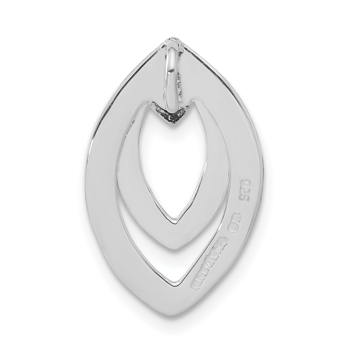 Drop Pendant in Sterling Silver, 22mm Moveable - Sophia Jewelers