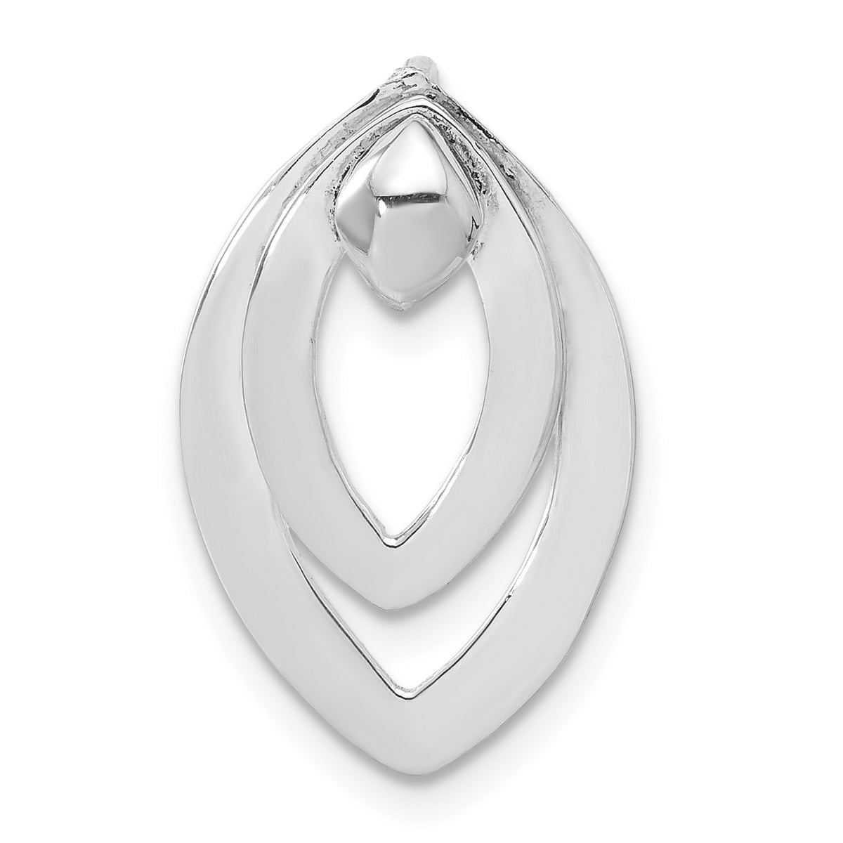Drop Pendant in Sterling Silver, 22mm Moveable - Sophia Jewelers
